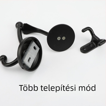 Eicherman Európai stílusú ruhakampó, modell 9301, cinkötvözet, elektroplatált felület, teherbírás 10 kg