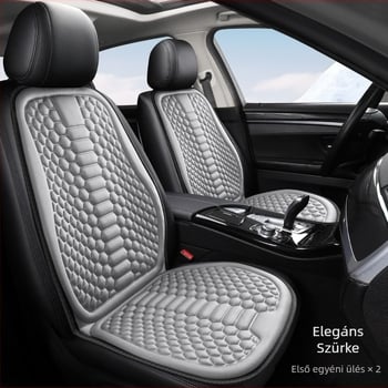 Autóülés párnahuzat, univerzális négy szezonos, lélegző és csúszásmentes, háromrészes készlet, pamut anyag