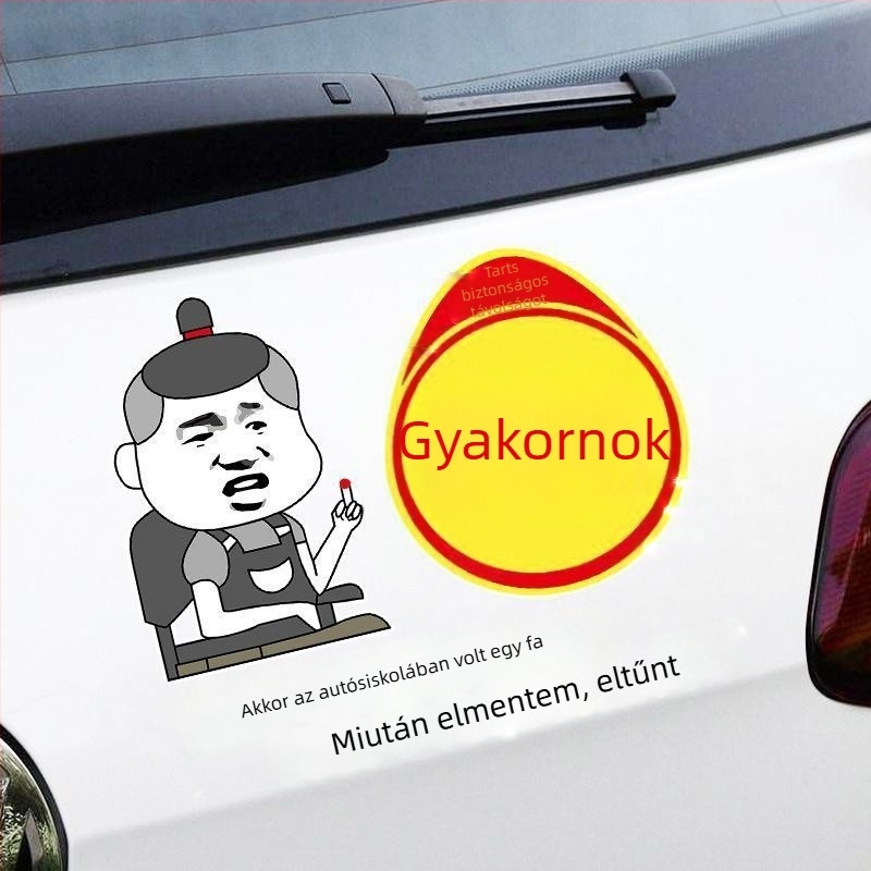Autómatrica ember-mintával és emoji csomaggal, szívócsészés telepítés, személyre szabhatatlan