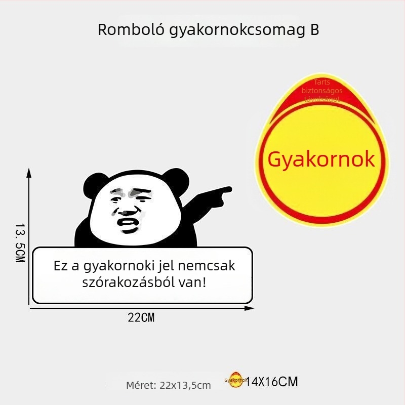 Autómatrica ember-mintával és emoji csomaggal, szívócsészés telepítés, személyre szabhatatlan