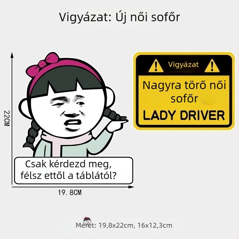 Autómatrica ember-mintával és emoji csomaggal, szívócsészés telepítés, személyre szabhatatlan