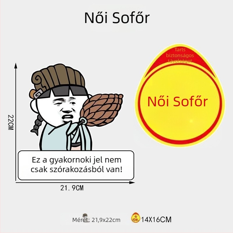 Autómatrica ember-mintával és emoji csomaggal, szívócsészés telepítés, személyre szabhatatlan