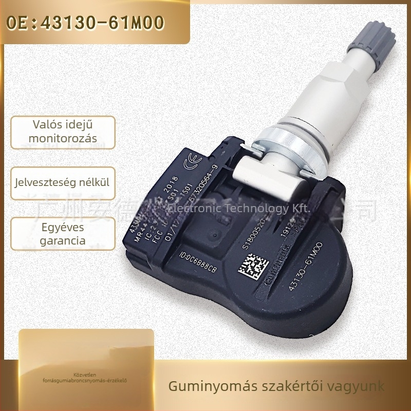 ANDEREY 43130-61M00 / 43139-61M00 Suzuki TPMS gumiabroncsnyomás-szenzorhoz — Mérési tartomány: 900; Pontosság: Standard; Alkalmazási terület: Autó; Tömeg: 38 g