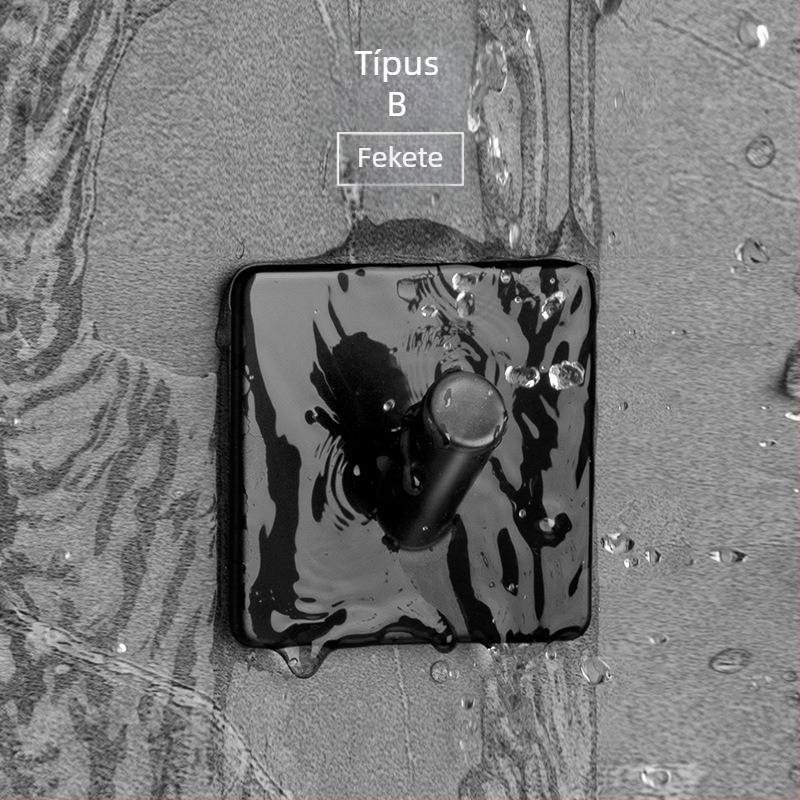 Concise-1 304 rozsdamentes acél fúrás nélküli kampó kabát és gardrób tároláshoz — modern, letisztult stílus