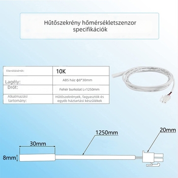 Xianghang NTC hőmérsékletszenzor, modell 122, háztartási gépekhez