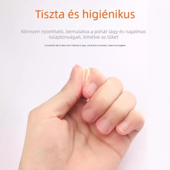 Egyszer használatos szilikon pigmentgyűrű pohár félpermanens tetováláshoz, szemöldök/szem/ajak tetováláshoz, 100 db, nettó tömeg 0,09 kg