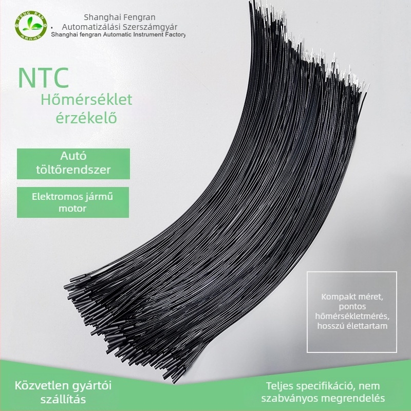 Termisztor hőmérséklet-érzékelő motorokhoz elektromos járművekben, modell Tr01-1, -40–200°C tartomány, 1% pontosság, merülő szerelés