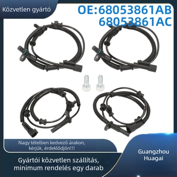 ABS keréksebesség-szenzor Dodge Ram 1500 (2013–2018); modellek: 68053861ab/ac/ad, 68231044ab; ház: ABS+fém; termékkód GZHG0922-005148