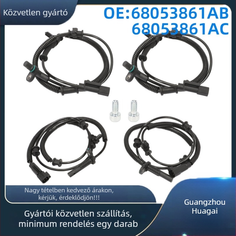 ABS keréksebesség-szenzor Dodge Ram 1500 (2013–2018); modellek: 68053861ab/ac/ad, 68231044ab; ház: ABS+fém; termékkód GZHG0922-005148