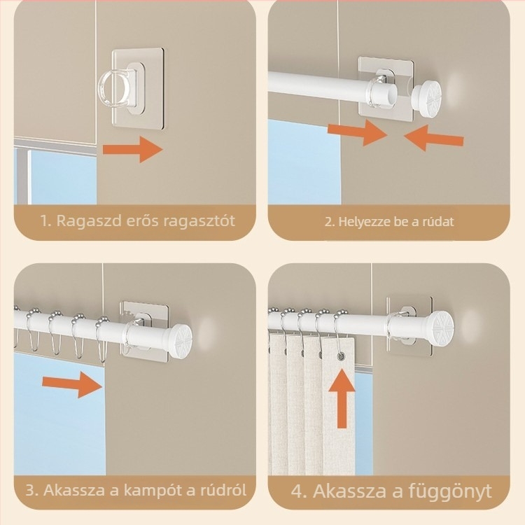 Fürdőszobai ablakfüggöny, fúrás nélkül, flanel anyag, egyszerű és modern stílus, magánéletre (nappali és hálószoba)