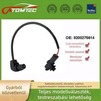ATOMTEC főtengely-szenzor anti-blokkolás Renaulthoz — modellek 8200275614, 8200370515, 8200370516, 8200370517; márka ATOMTEC; működési feszültség: standard; páratartomány: standard.
