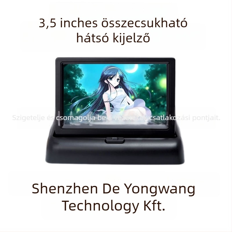 4–szenzoros vizuális tolató radar, 2,5 m érzékelési tartomány, 12V tápegység, hangos értesítések