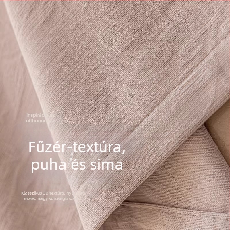 Poliészter Jacquard sötétítő függöny | Modell TH0218, modern minimalist stílus, 90–100% sötétítés