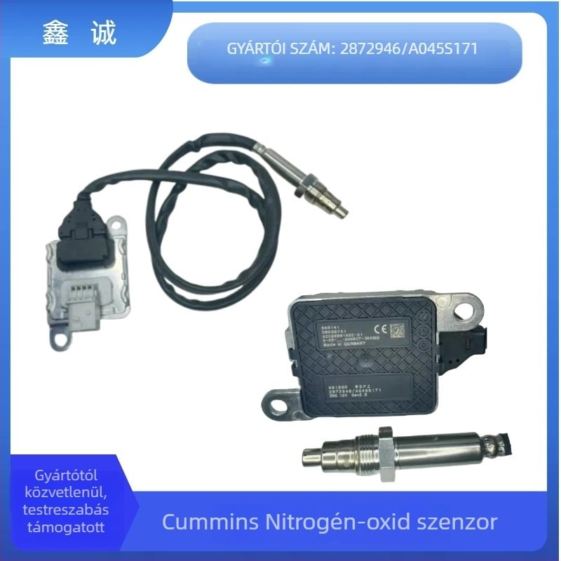 Nitrózus‑oxigén szenzor Cummins dízel kipufogóhoz — ukconn A045S171/2872946, tartomány 5000, pontosság 0,1 ppm, alkalmazás: feszültség