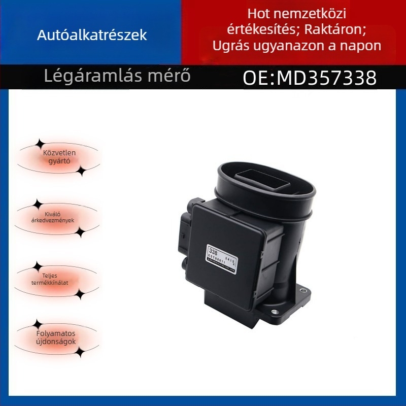 Légáramlás-mérő Mitsubishi járművekhez, MD357338 MD151055 E5T06071, Standard mérési tartomány, Standard mérési pontosság