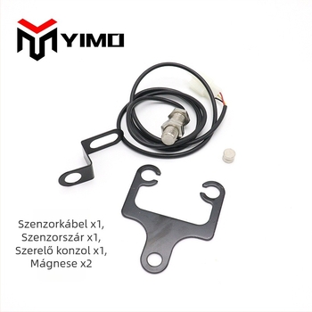 Motorkerékpár LCD műszerfal odométerrel, tachométerrel, sebességmérővel és olajmérővel (12V, 5W, YIMO, Universal)