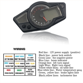 RIDER R129 motorkerékpár LCD műszerfal, ABS + LCD kijelző, univerzális kompatibilitás