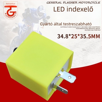 Motorkerékpár LED villogó állítható frekvenciával - 12-30V, 50W, modell 311-13, kompatibil a legtöbb motorkerékpárral