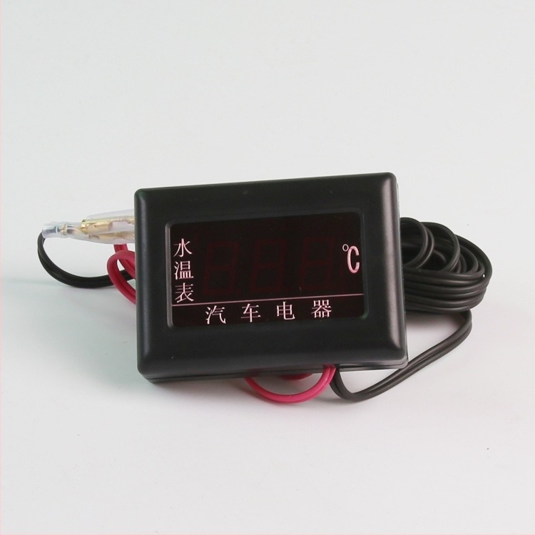 12V/24V univerzális digitális vízhőmérő autókhoz, teherautókhoz, ásókhoz és targoncákhoz