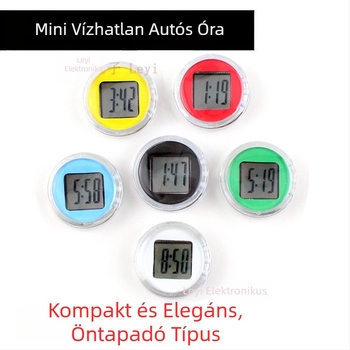 Motorkerékpárra szerelt elektronikus óra – vízálló időmódosító kiegészítő, MTZ modell, ABS műanyag + mechanizmus, univerzális kompatibilitás, tömeg 0,007 kg