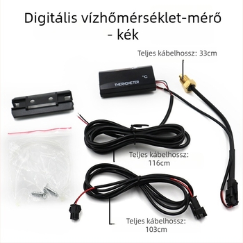 Motorkerékpár vízhőmérséklet-mérő LCD kijelzővel, univerzális elektromos motorokhoz