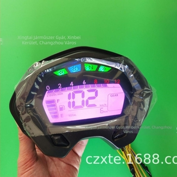 Motorkerékpár műszerfal Starter HJ125-22/30A/150-22/30A ABS, mérési pontosság 1 km/h, kompatibil Haojue DK/KA karburátor verzió