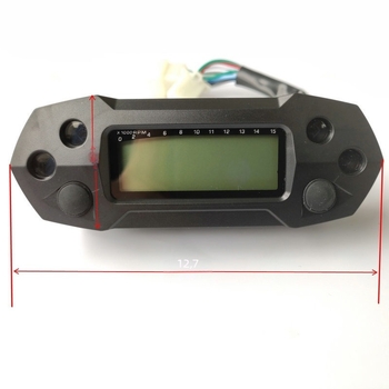Enduro motorkerékpár LCD műszerfal – univerzális módosítás, Modell: általános módosítás, 12V, készenléti teljesítmény 0,4W