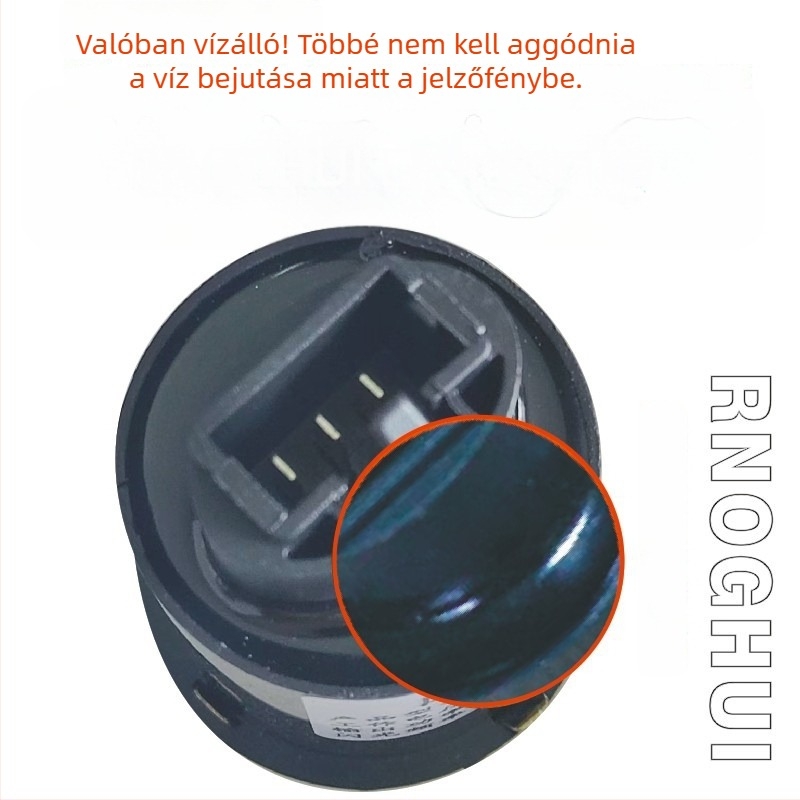 Ronghui RH12V3P-MT hangos jelző relé elektromos motorkerékpárhoz (IP65, 85 c/min, kompatibilis WY125, GY6-125 Guangyang 100)