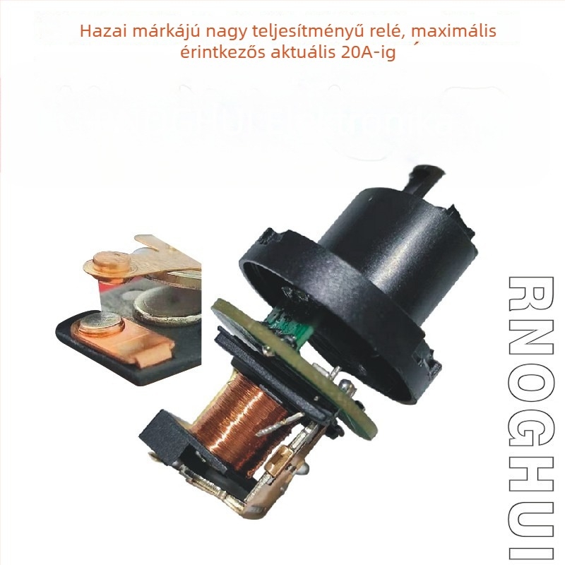 Ronghui RH12V3P-MT hangos jelző relé elektromos motorkerékpárhoz (IP65, 85 c/min, kompatibilis WY125, GY6-125 Guangyang 100)