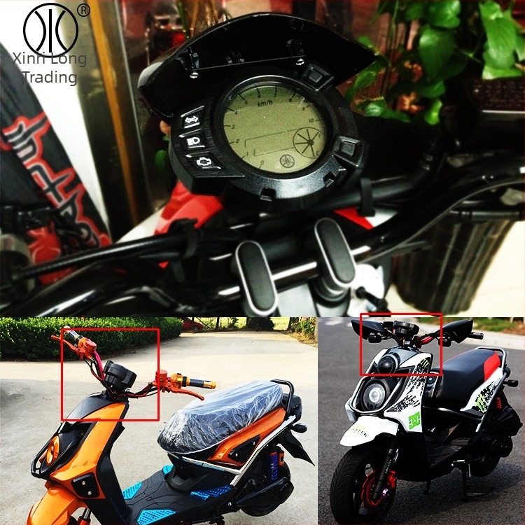 Motorkerékpár LCD műszerfal BWS-hez, HP-YB023, ABS + vas tartó, 0,67 kg, kilométeróra