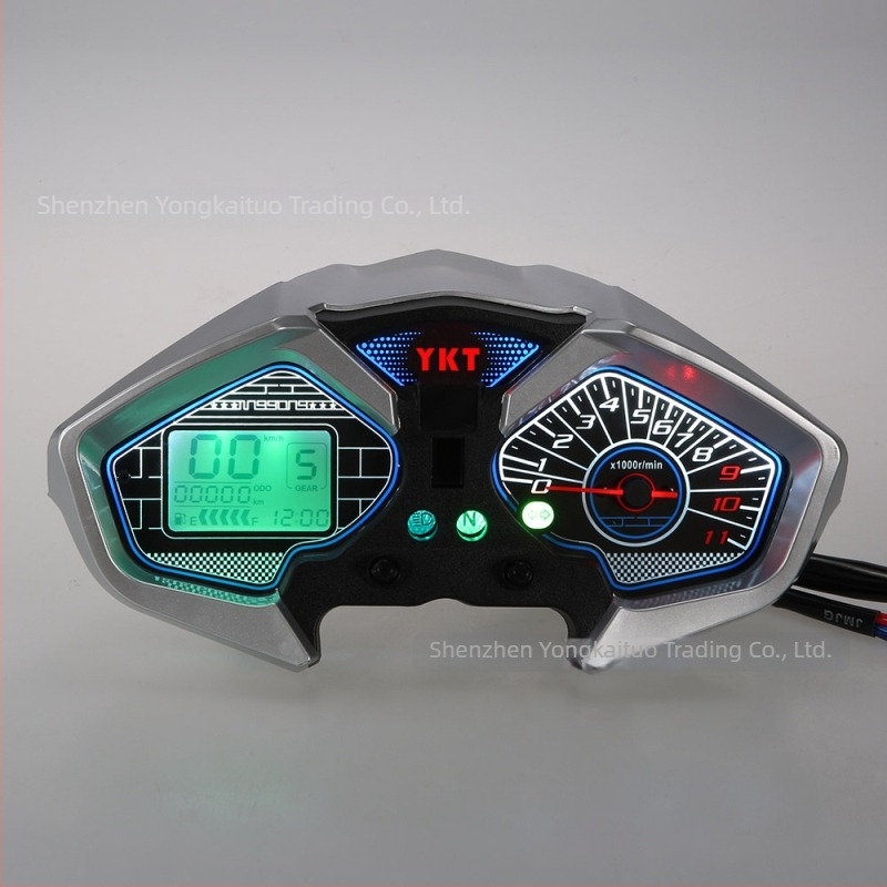 Motorkerékpár LCD műszerfal Hodan X-150-hoz - Yokoto 0332, ABS, 0,7 kg
