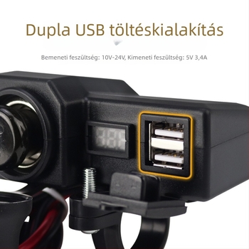 Motorkerékpárhoz való telefon töltő Iron ride/Nandun Bao-tól, CD-3197/3198 modellek, motorkerékpárokhoz, engedélyezett magánmárkák: Igen