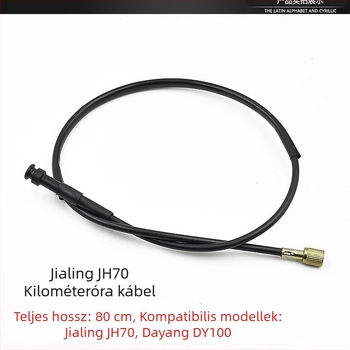 Jialing JH70 motorkerékpár kábelkészlet: kuplungkábel, gázkábel, első fék-kábel és kilométeróra-kábel