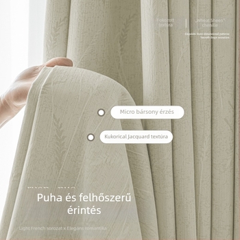 Jacquard Chenille blackout függöny, késztermék, nappali, hálószoba és erkély számára, modern, prémium megjelenés
