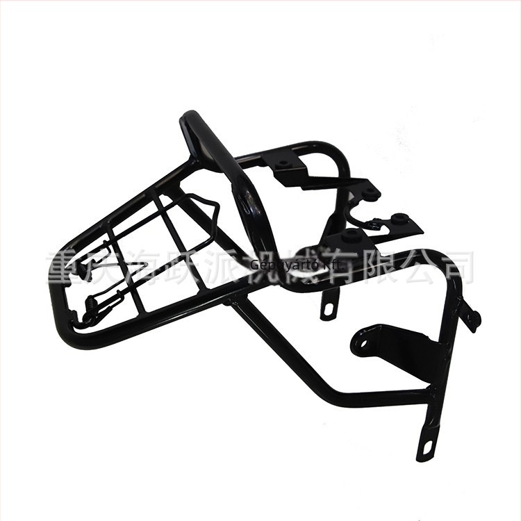 Jialing terepmotorkerékpárhoz szánt előre rögzítő váz — acél, műanyag permetezés felületkezelés, modell HYP-QHJ-006, felső nyílás 160, alsó nyílás 260