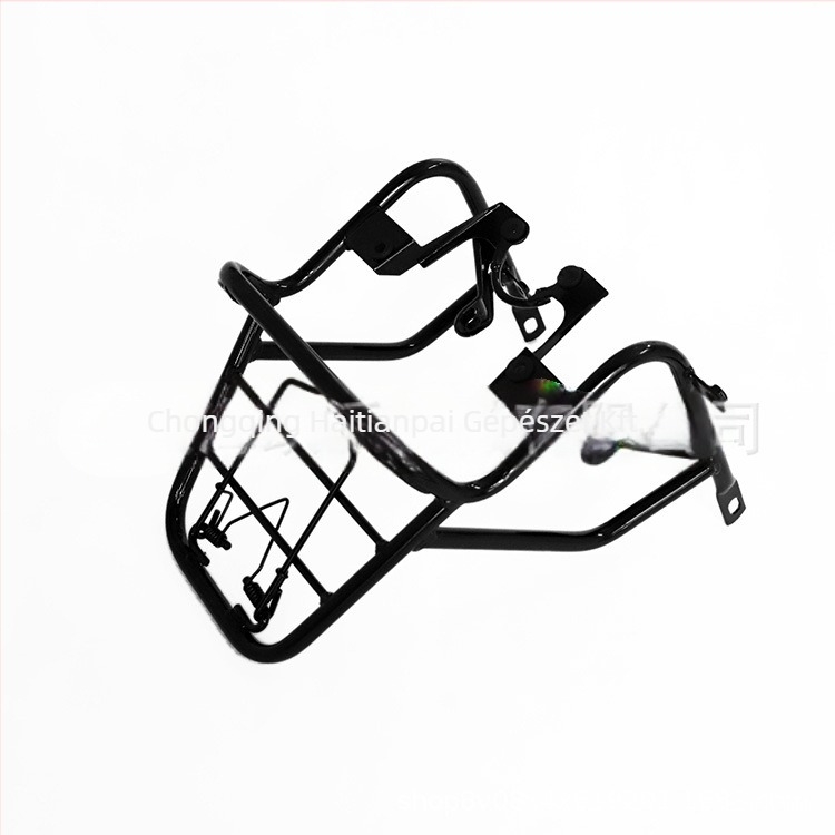 Jialing terepmotorkerékpárhoz szánt előre rögzítő váz — acél, műanyag permetezés felületkezelés, modell HYP-QHJ-006, felső nyílás 160, alsó nyílás 260