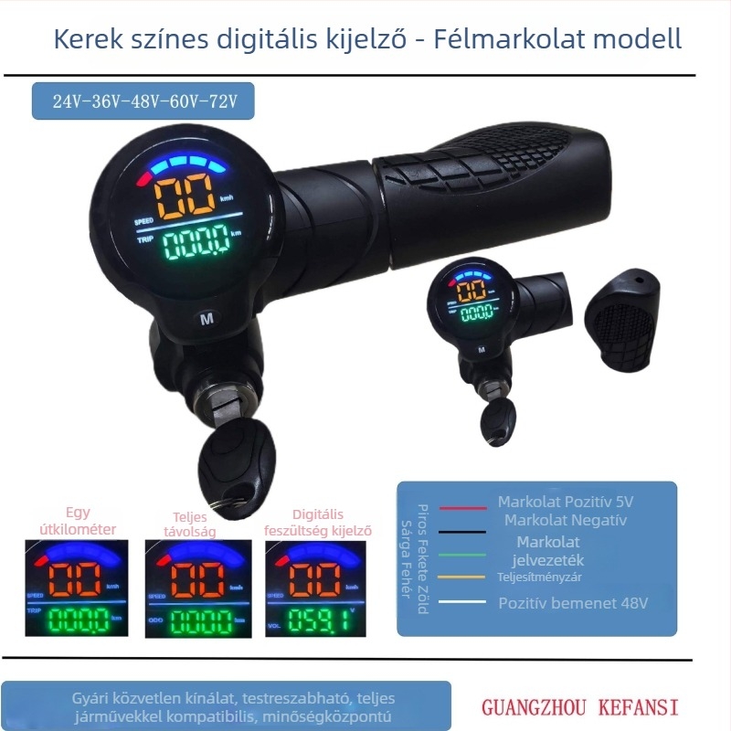 Gázmarkolat és sebességszabályozó elektromos hójáróhoz felosztott kormányruddal