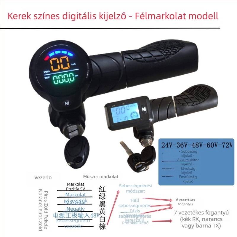 Gázmarkolat és sebességszabályozó elektromos hójáróhoz felosztott kormányruddal