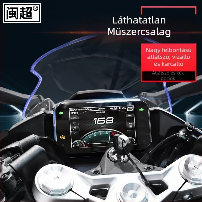 Min Chao műszerfal-kivitel és képernyőház Chunfeng 450SR/NK/MT motorkerékpárhoz – 23 modellhez illeszkedik, 250SR kijelző