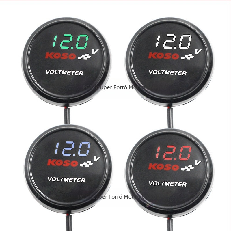 LED kör alakú voltmérő 10-150 V elektromos járművekhez, motorokhoz és elektromos kerékpárokhoz – univerzális kijelzőkiegészítő
