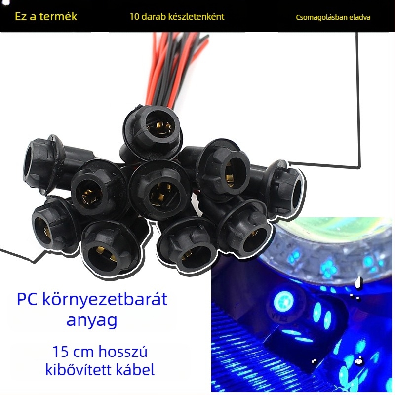 T10 csatlakozóhoz készült műszerfal világítás módosító vezeték – CS-084B1, WUPP, motorkerékpárhoz, elektromos autóhoz és személyautóhoz