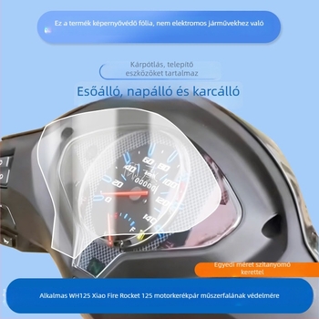 Honda WH125 műszerfal fólia, napvédő és vízálló, matt tükröződésmentes fólia