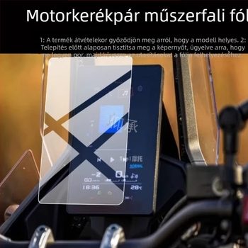 DS800X TPU védőfólia a motorkerékpár műszerfalához