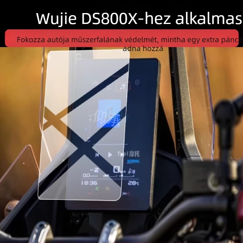 DS800X TPU védőfólia a motorkerékpár műszerfalához