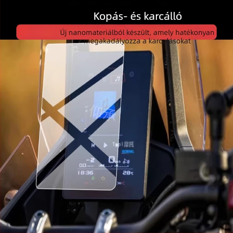 DS800X TPU védőfólia a motorkerékpár műszerfalához