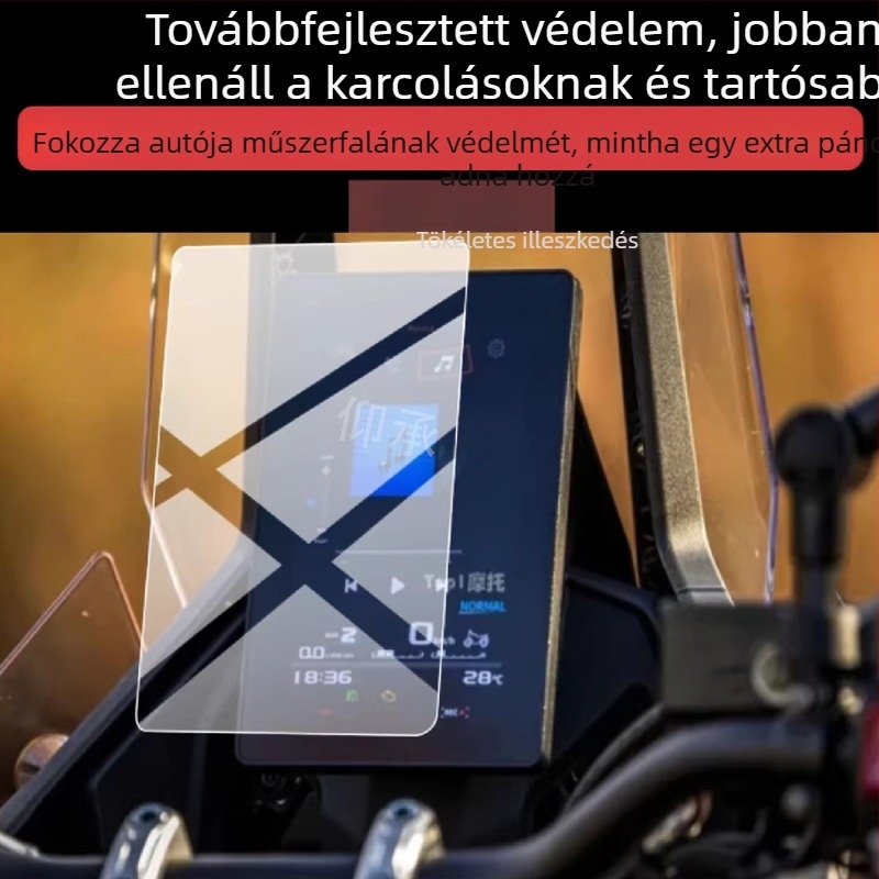 DS800X TPU védőfólia a motorkerékpár műszerfalához