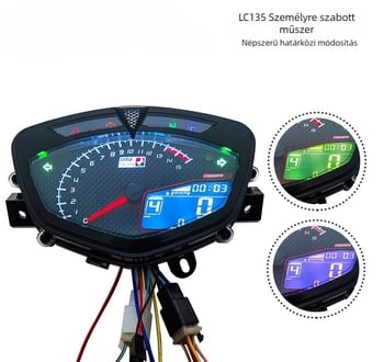 LCD műszerfal YMH C8 LC135 motorkerékpárhoz, pontosság 1, tömeg 0,8 kg