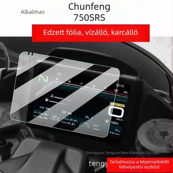 Motorkerékpár műszerfalának edzett üveg védőfóliája, 150 Aura magas kategóriás, kompatibil 25 Chunfeng 750SRS modellhez