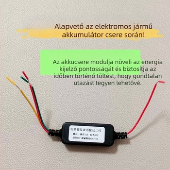 48V akkumulátor rendszerek feszültség kijelző kalibráló modul, ABS ház