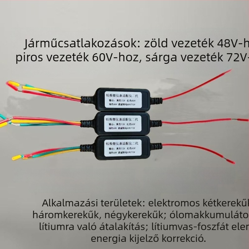 48V akkumulátor rendszerek feszültség kijelző kalibráló modul, ABS ház